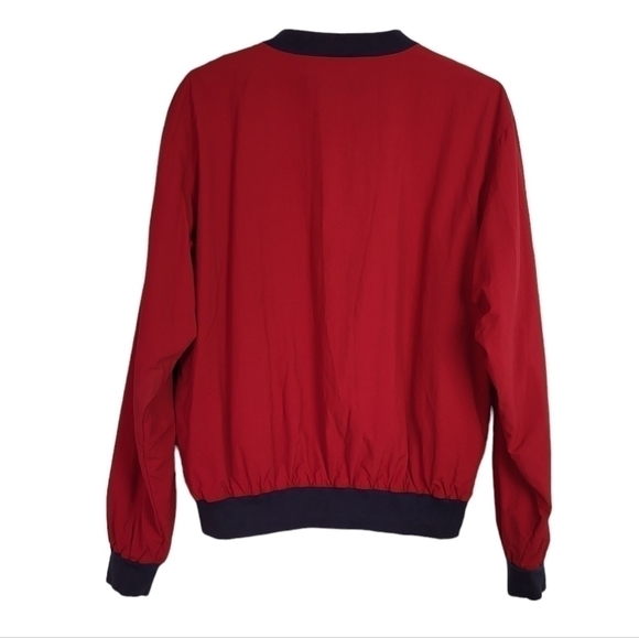 PROQUIP Golf Long Sleeve V-neck Pullover Red Lined Large - Picture 2 of 8